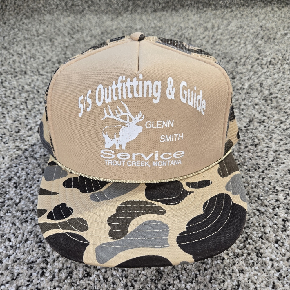 OTTO Beige and Black Camo Hat One Size Fits Most NWOT
